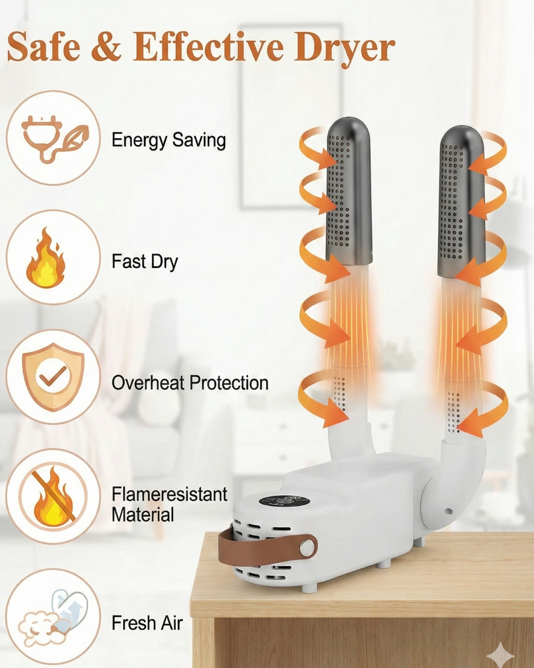 Deodorizing  Shoe Dryer